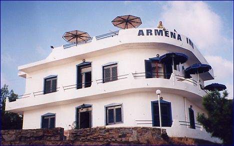 Pension Armena Inn is located on a quiet scenic hilltop amidst a pine forest